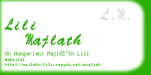 lili majlath business card